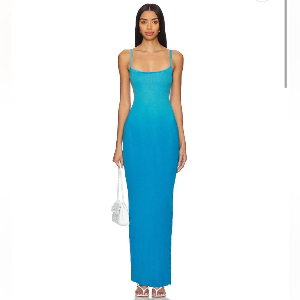 Cotton Citizen Spaghetti Strap Maxi Dress in Blue